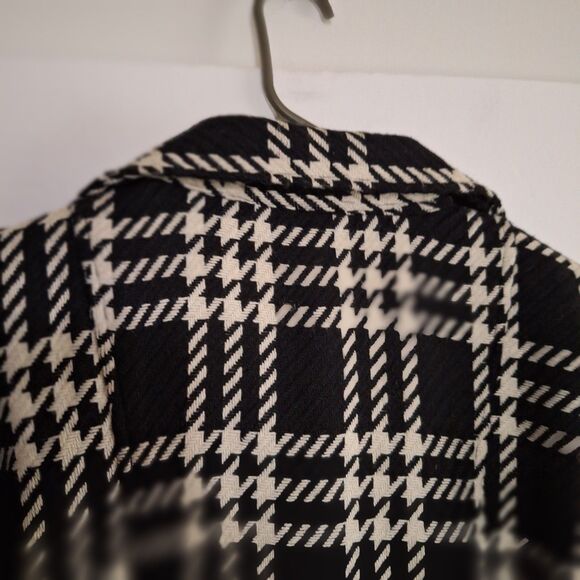 A Wrapper Women's Coat Jacket Houndstooth Trendy Fashionable Double Breasted XL - Picture 8 of 9